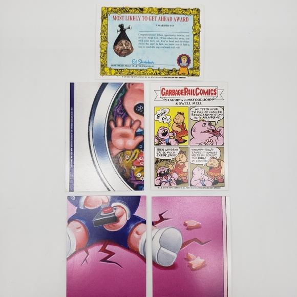 Set of (5) Garbage Pail Kids Stickers - Picture 7 of 7